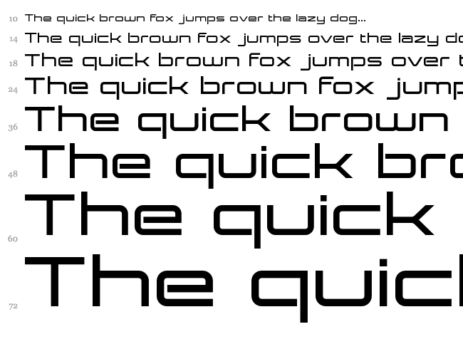 Expansiva font waterfall